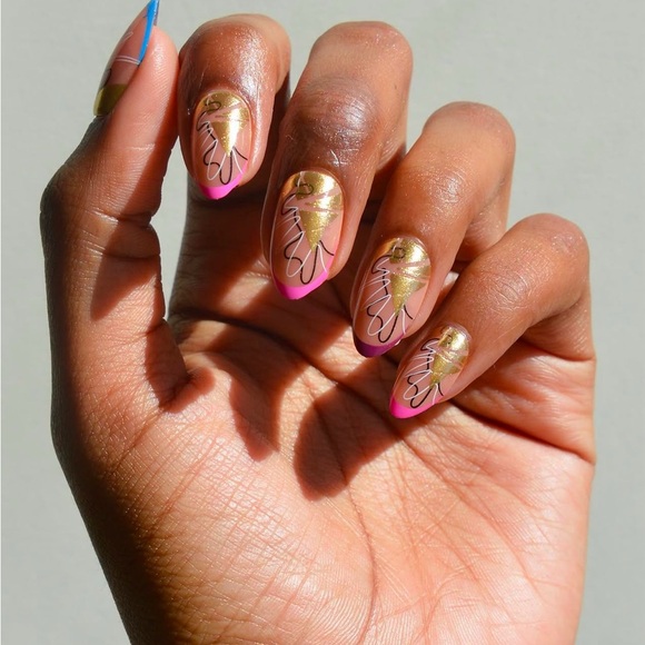 Nailstry X Nichole Washington 30 Pc Reusable Press On Nails Full Nail Kit NIB - Picture 2 of 10